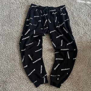 Vintage Dickies Black Logo Print Joggers